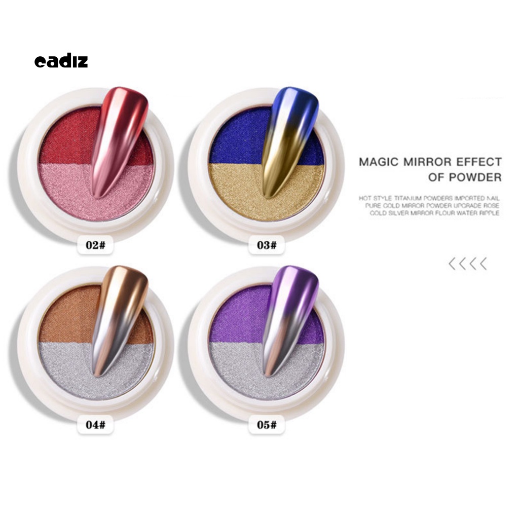 Bột Tráng Gương Hai Tông Màu Bằng Titan Dùng Trang Trí Móng Nghệ Thuật DIY