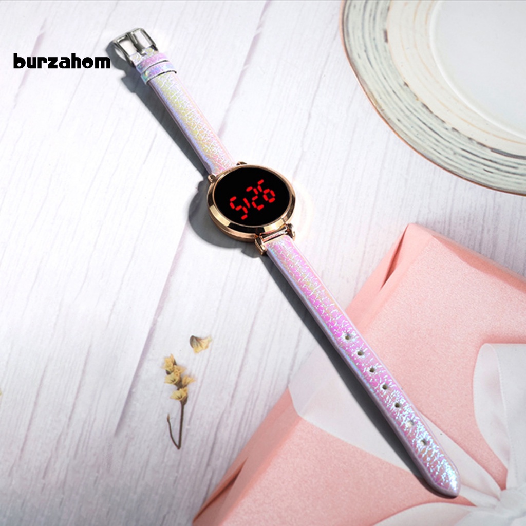 Đồng Hồ Điện Tử Đa Năng Chống Thấm Nước Màn Hình LED Tròn Cho Nữ