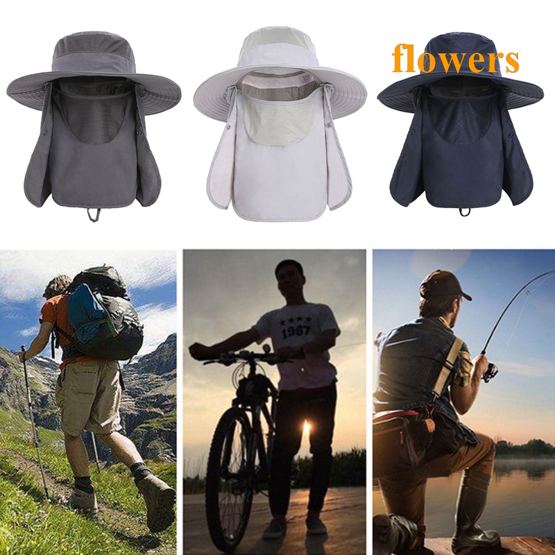 1 Mũ Rộng Vành Đa Năng Có Thể Tháo Rời Họa Tiết Hoa