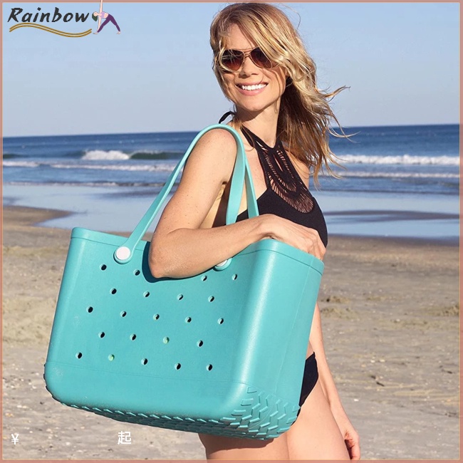 Túi Tote Đi Biển Màu Trơn Sức Chứa Lớn Nhiều Màu Sắc Thời Trang Mùa Hè Cho Nữ