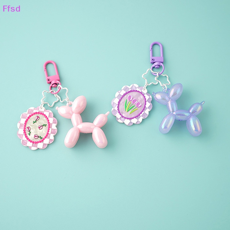 {Ffsd} Móc Chìa Khóa Resin Hình Chú Chó Và Kẹo Đáng Yêu Thời Trang Chống Thất Lạc Làm Quà Tặng Trang Sức * Hàng Bán Chạy