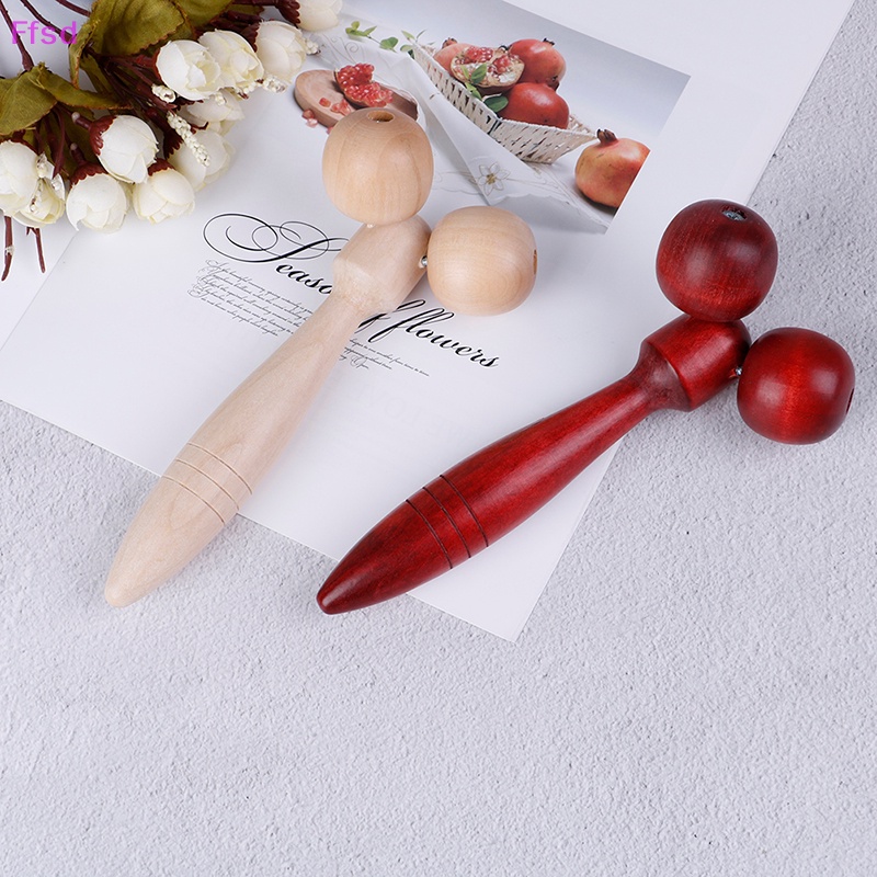 {Ffsd} Thanh Lăn Mát Xa Mặt / Mắt Bằng Gỗ Giúp Thư Giãn Giảm Béo Tiểu Học * Bán Chạy