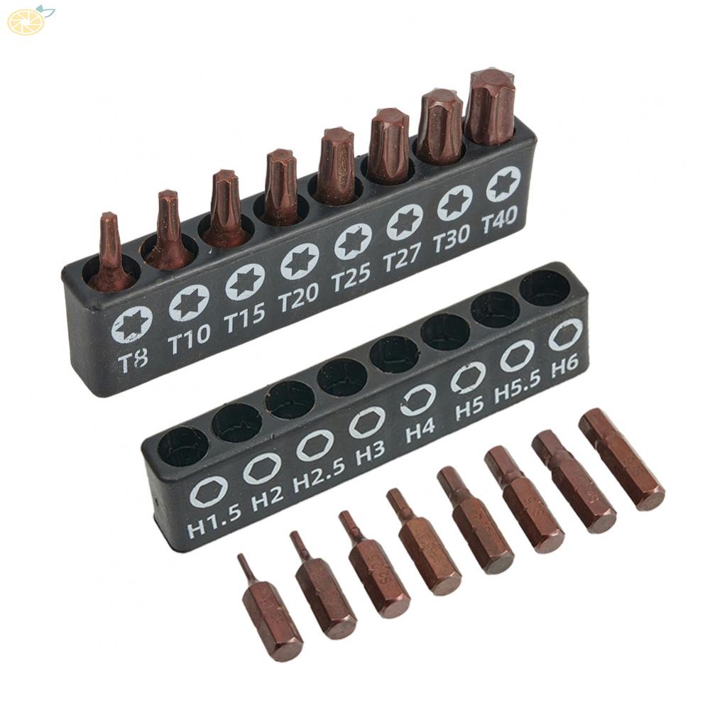 【VARSTR】Screwdriver Bit 100g 16 Pcs/set Accessories Easy To Install High Hardness