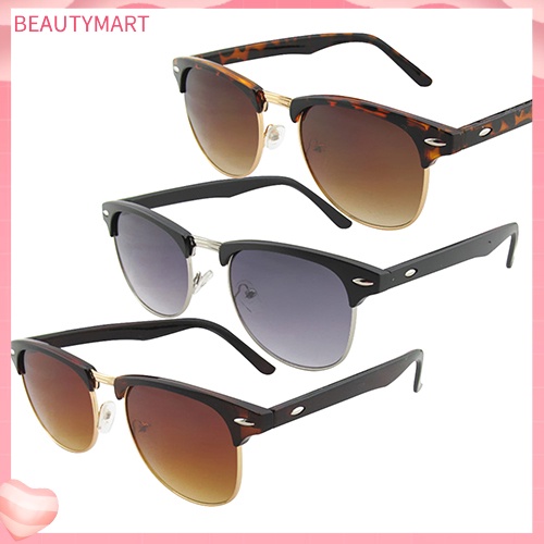 Kính Mát Bản Lớn Đính Đinh Tán Phong Cách Retro Cho Nam Nữ