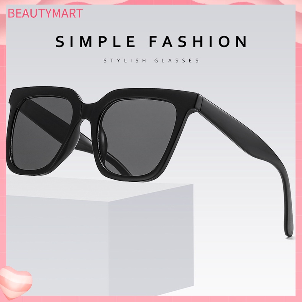 Kính Mát Gọng Vuông Lớn Chống Tia UV / Gió Thời Trang Đi Biển