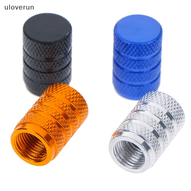 Uloverun Set 4 Nắp Đậy Van Bánh Xe Hơi Bằng Nhôm Chống Bụi Tiện Dụng vn