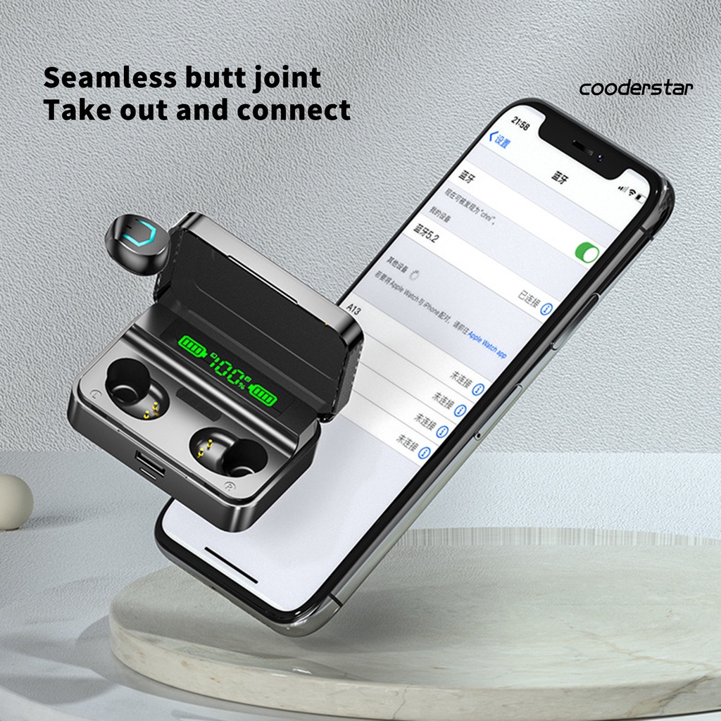 Tai Nghe Nhét Tai Không Dây M36 Kết Nối Bluetooth 5.2 Âm Thanh HiFi Có Màn Hình LED Cảm Ứng Vân Tay Cho iOS Android