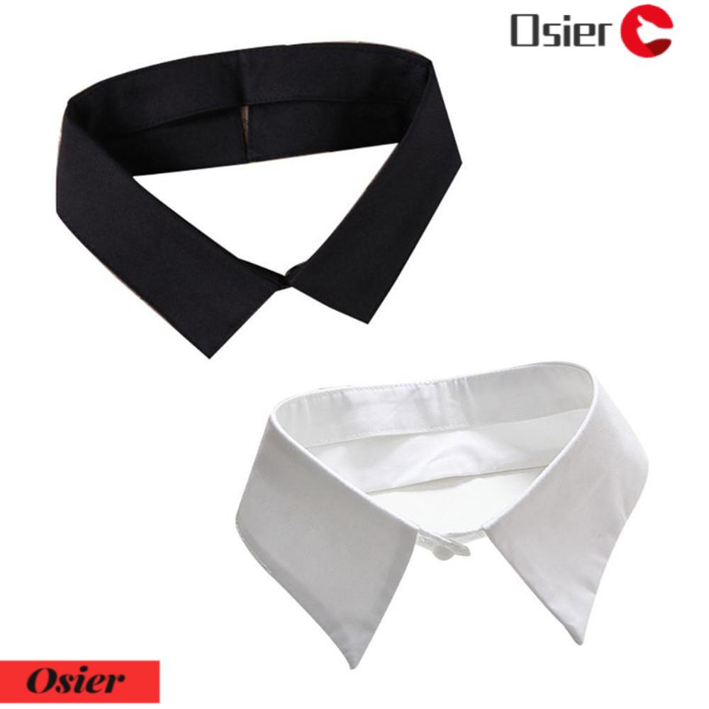 Cổ Áo Rời Cổ Bẻ Giả Sơ Mi Màu Trắng / Đen Phong Cách Vintage 1 Cái