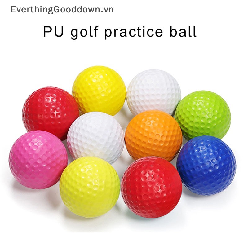 Everthinggooddown Set 5 Quả Bóng Golf Bằng Xốp PU Mềm Dành Cho Bé Tập Chơi Trong Nhà