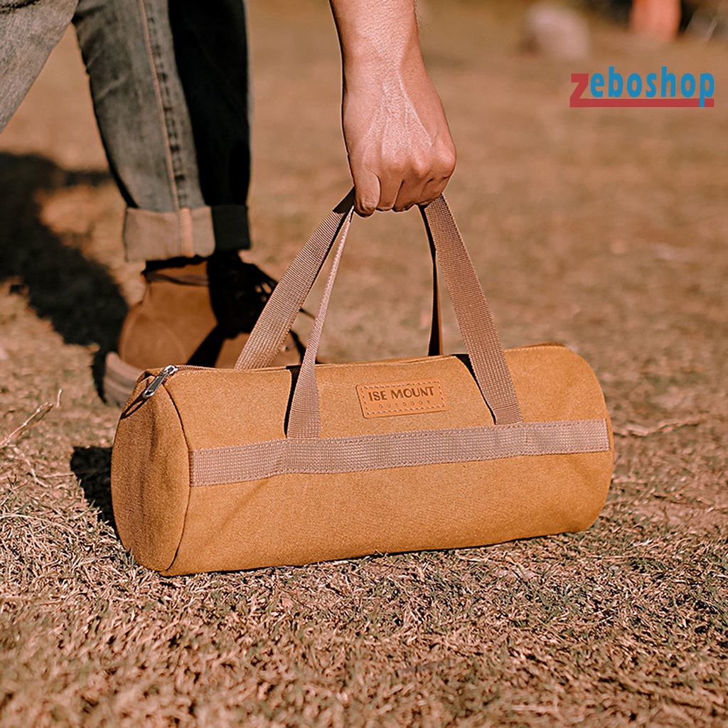 Túi Đựng Dụng Cụ Cắm Trại Bằng Vải Bạt Sức Chứa Lớn Có Thể Giặt Rửa