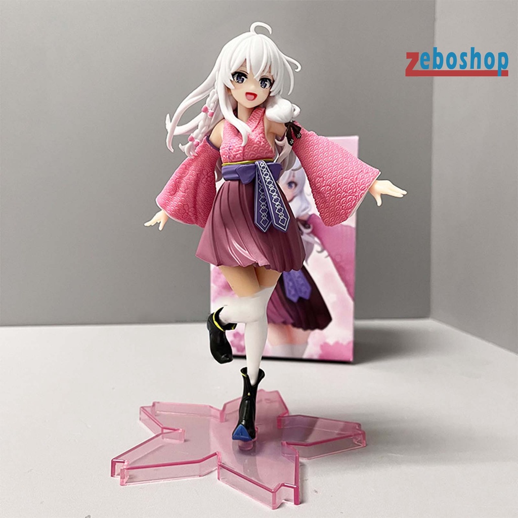 Zeboshop 1 Bộ Mô Hình Elaina Trong Suốt Kết Cấu Không Phai Chống Oxy Hóa Sakura Base Elaina Để Bàn