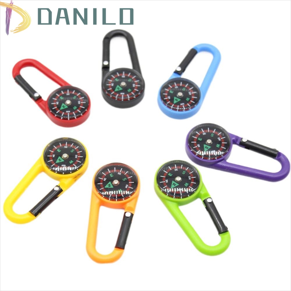 Danilo La Bàn Nhiều Màu Sắc Sinh Tồn Kèm Móc Nhựa Tiện Dụng Khi Đi Du Lịch