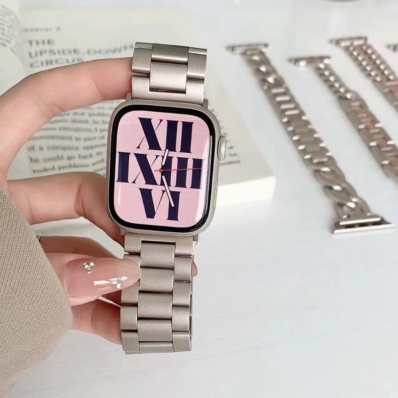 Dây Đeo Đồng Hồ Bằng Thép Không Gỉ 49mm 45mm 42mm 44mm 38mm 40mm 41mm Cho iWatch 8 7 6 3 5 4 3