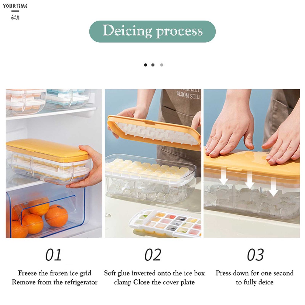 Khay Silicone Làm Đá Viên 24 / 48 Ô Chống Rò Rỉ