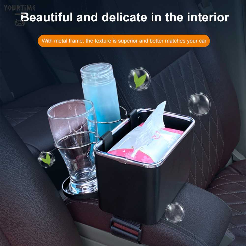 Hộp Đựng Đồ Dùng Cỡ Lớn Đa Năng Gắn Chỗ Đặt Tay Xe Hơi Tiện Dụng