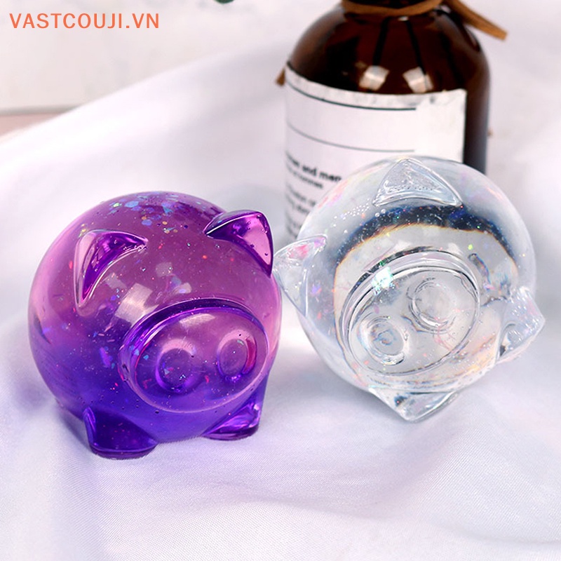 Khuôn Silicon Làm Đồ Thủ Công Hình Chú Heo Dễ Thương