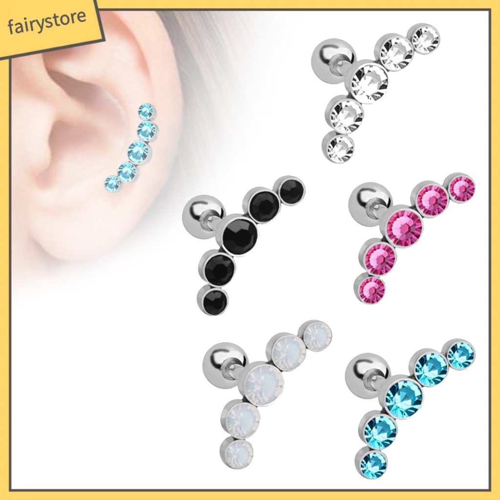 Bông Tai Dạng Kẹp Bằng Kim Loại Thiết Kế Độc Đáo Thời Trang