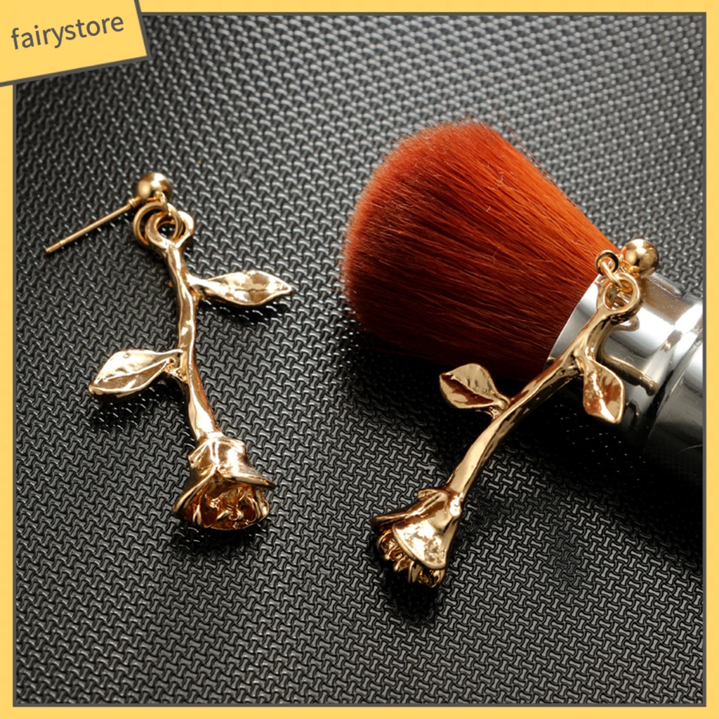 Bông Tai Hình Hoa Hồng Phong Cách Vintage Dành Cho Nữ