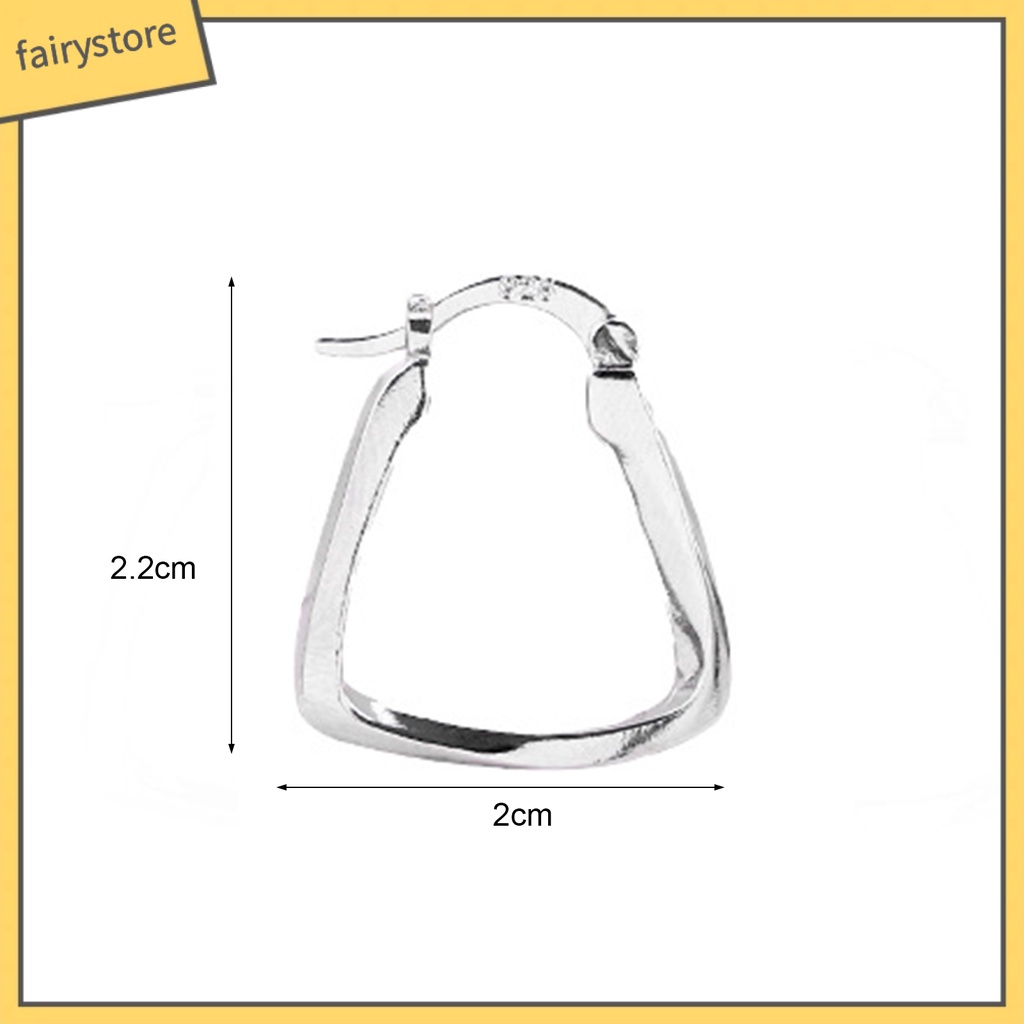 [FRO] 1 Bông Tai Dạng Hở Bề Mặt Mịn Bền Quyến Rũ Tinh Tế Quyến Rũ