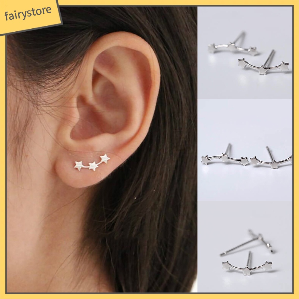 1 Đôi Bông Tai Hình Ngôi Sao Nhỏ Thanh Lịch Thời Trang Dành Cho Nữ