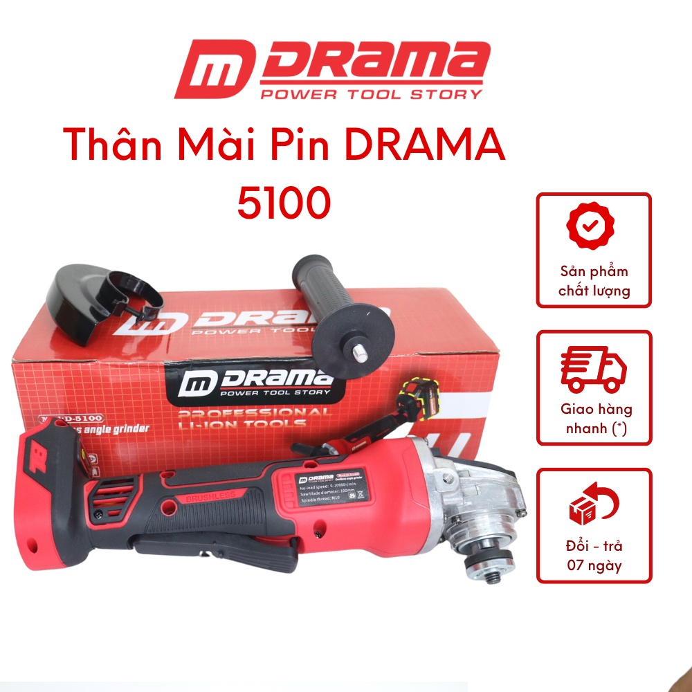 Thân Máy Mài Pin DRAMA 5100 Hàng Xịn Công Suất Lớn