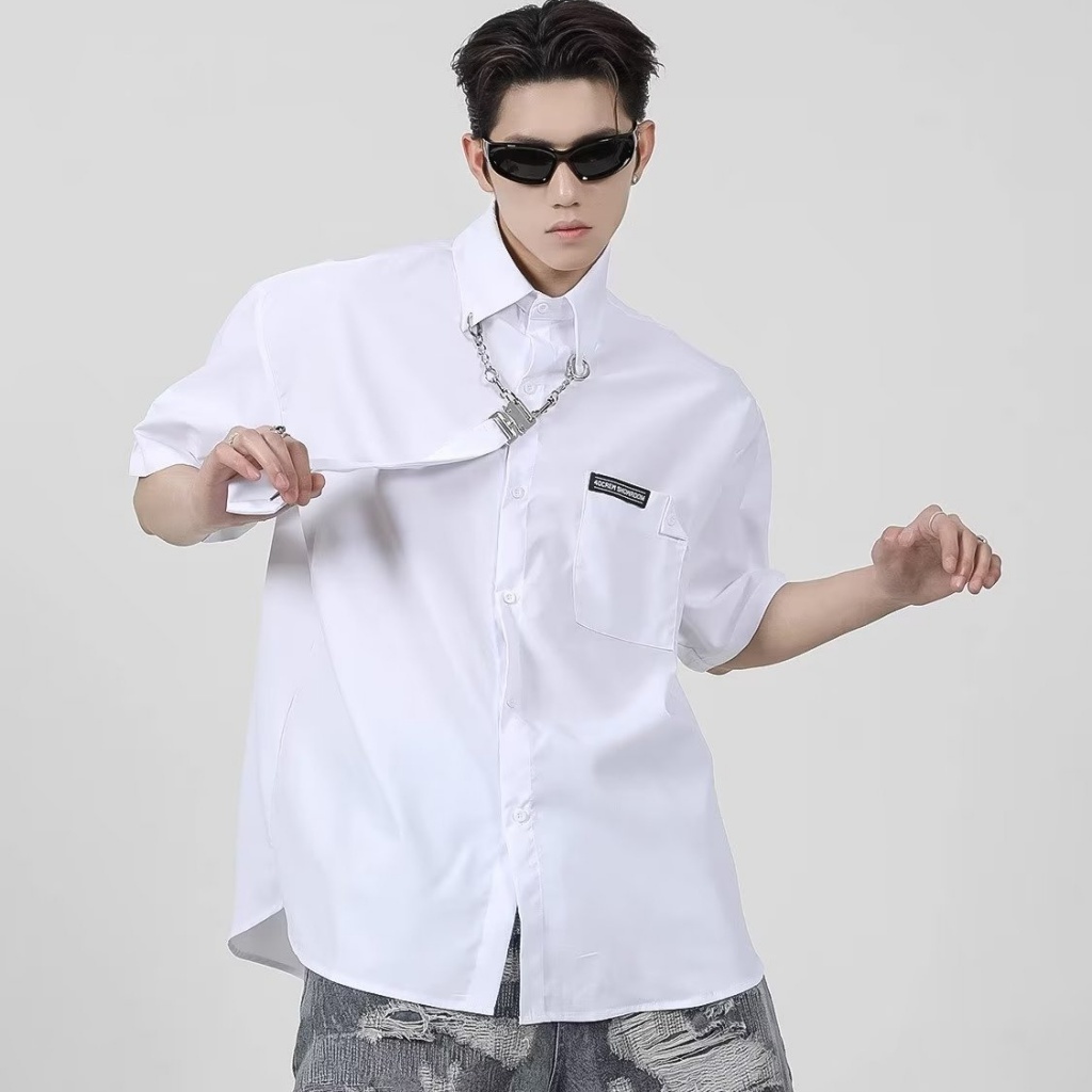 Áo Sơ Mi Ngắn Tay Nhiều Màu Sắc Thời Trang Mùa Hè Dành Cho Nam