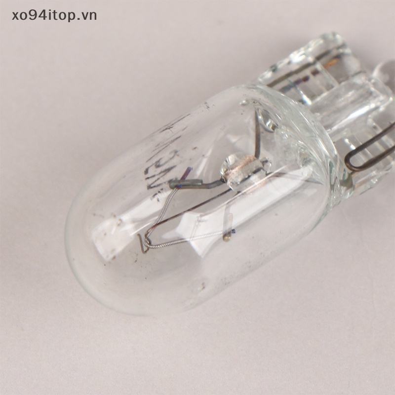Set 10 Bóng Đèn T10 W5W 12V 5W W2.1x9.5D Ánh Sáng Trắng Dành Cho Ô Tô
