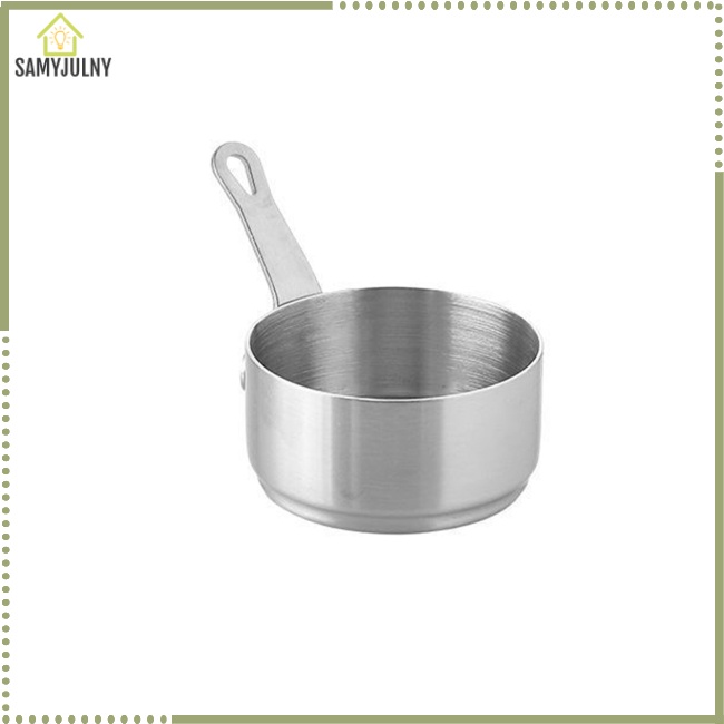 Cốc Đo Lường Mini 50ml / 100ml Bằng Thép Không Gỉ 304 Chống Ăn Mòn Có Lỗ Treo