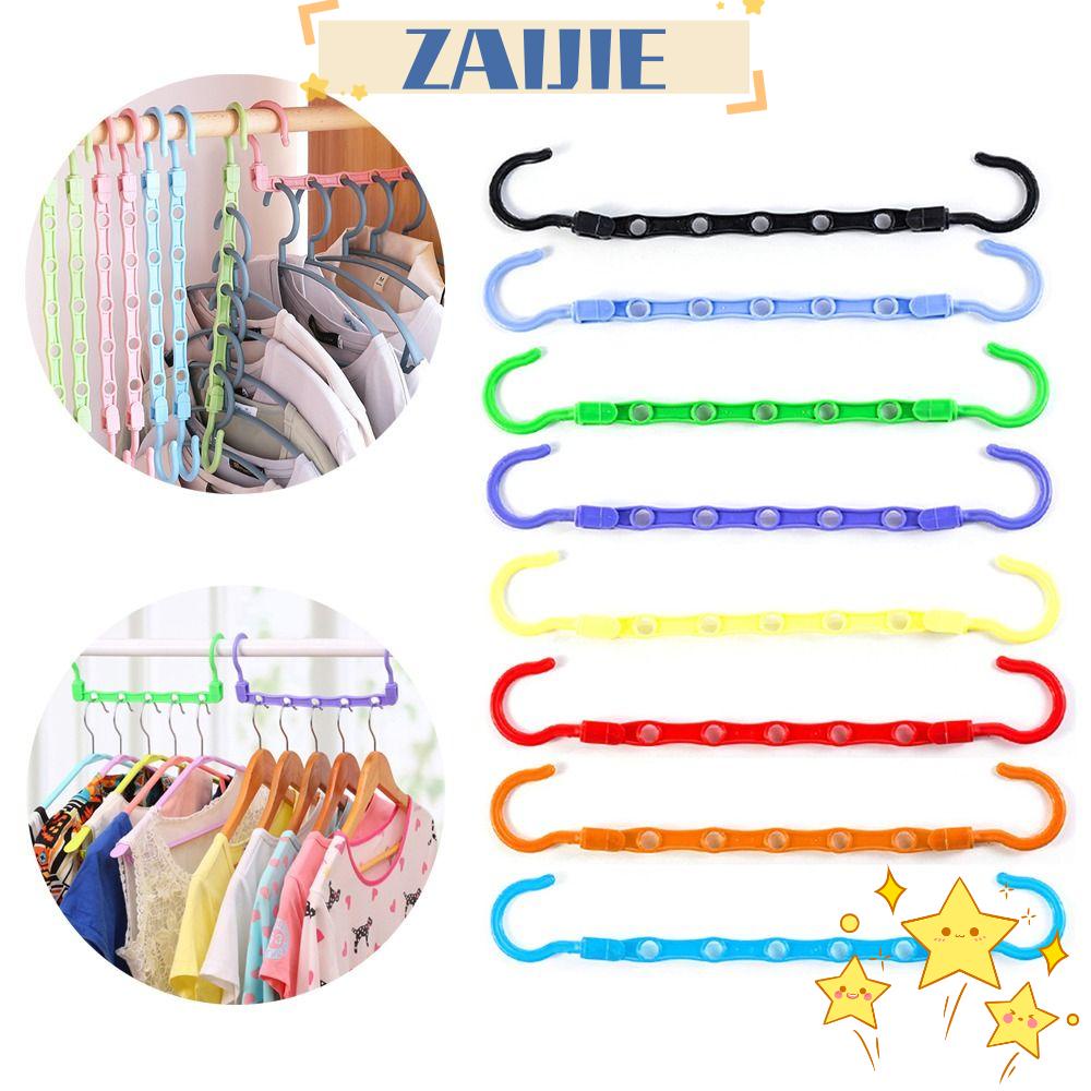 Bộ 5 Cái Móc Treo Quần Áo Đa Chức Năng Tiết Kiệm Không Gian ZAIJIE24