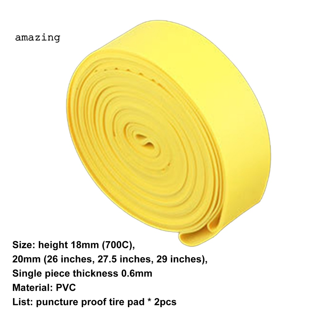 Set 2 Miếng Lót Lốp Xe Đạp Chất Liệu PVC Dày Dặn Mềm Mại Co Giãn Chống Đâm Thủng Tiện Dụng