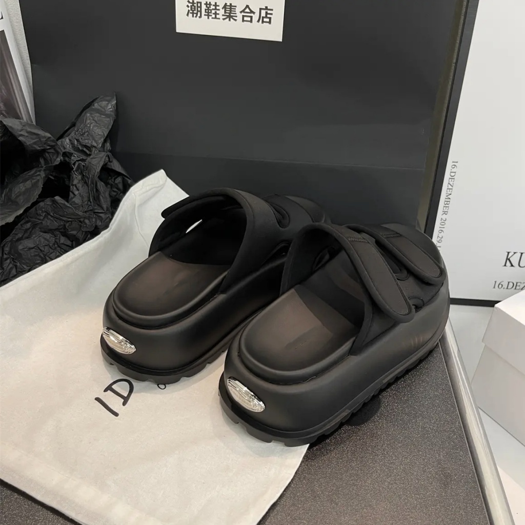 Duoya Tóc Thẳng ~ [Hàng Có Sẵn] Dép Lê Quai Dán Dày Thời Trang Đi Biển Bán Chạy Cho Nữ