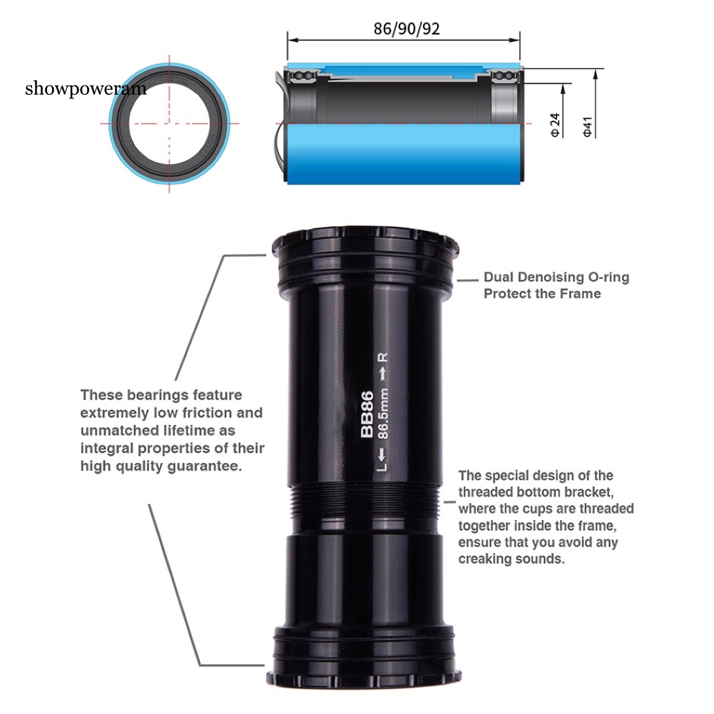 Trục Khóa Dưới Cùng Chuyên Dụng Cho Xe Đạp Leo Núi