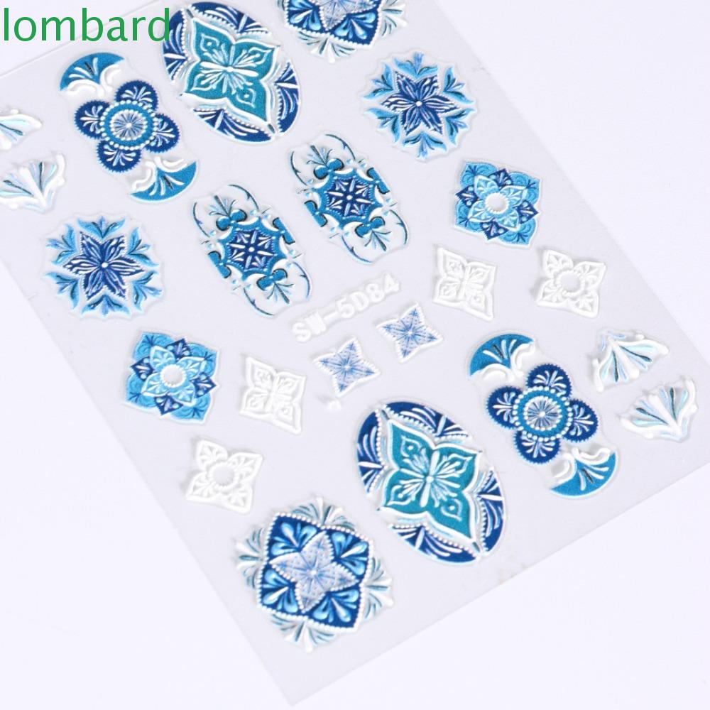 Miếng Dán Trang Trí Móng Tay 5D Phong Cách Bohemia Thời Trang Dành Cho Nữ