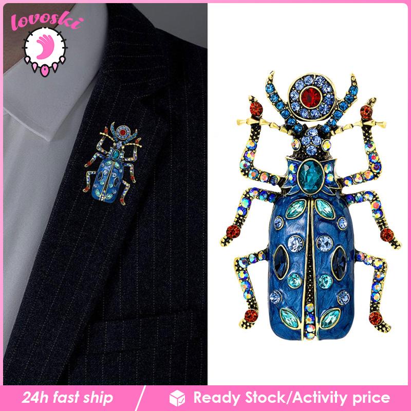 Ghim Cài Áo Hình Bọ Cánh Cứng Đính Đá Dễ Thương