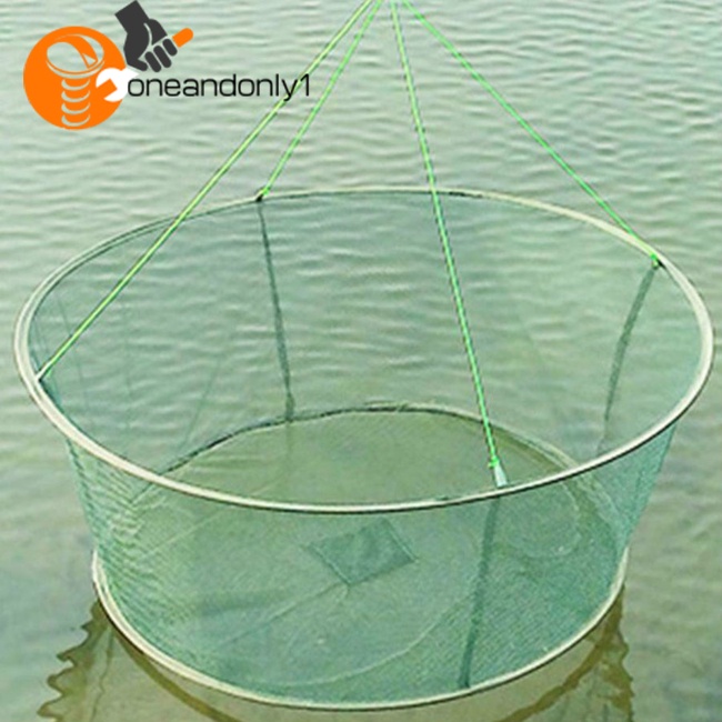 Lưới Bắt Tôm Cua Cá Có Tay Cầm Và Dây Thừng Có Thể Gấp Gọn Tiện Lợi
