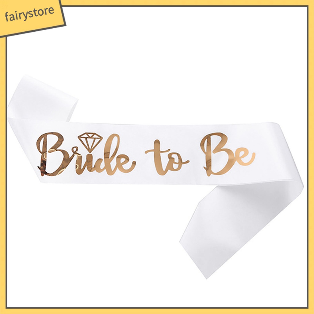 [FRO] Set 7 Dây Đeo Vai In Chữ Bride to Be Bề Mặt Mịn Màng Kích Thước Nhẹ Nhàng In Chữ Bride Bachelorette Sashes Cho Tiệc Độc Thân