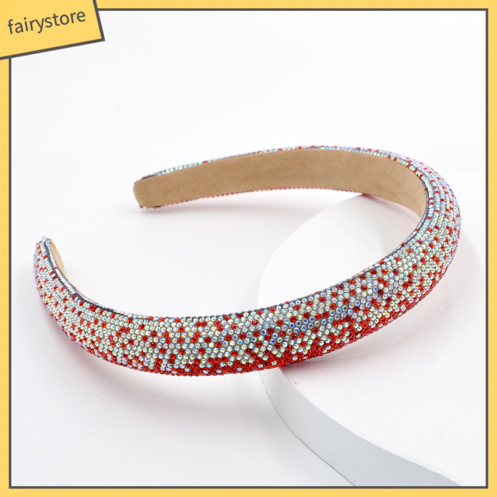 Băng Đô Cài Tóc Đính Đá Lấp Lánh Phong Cách Baroque