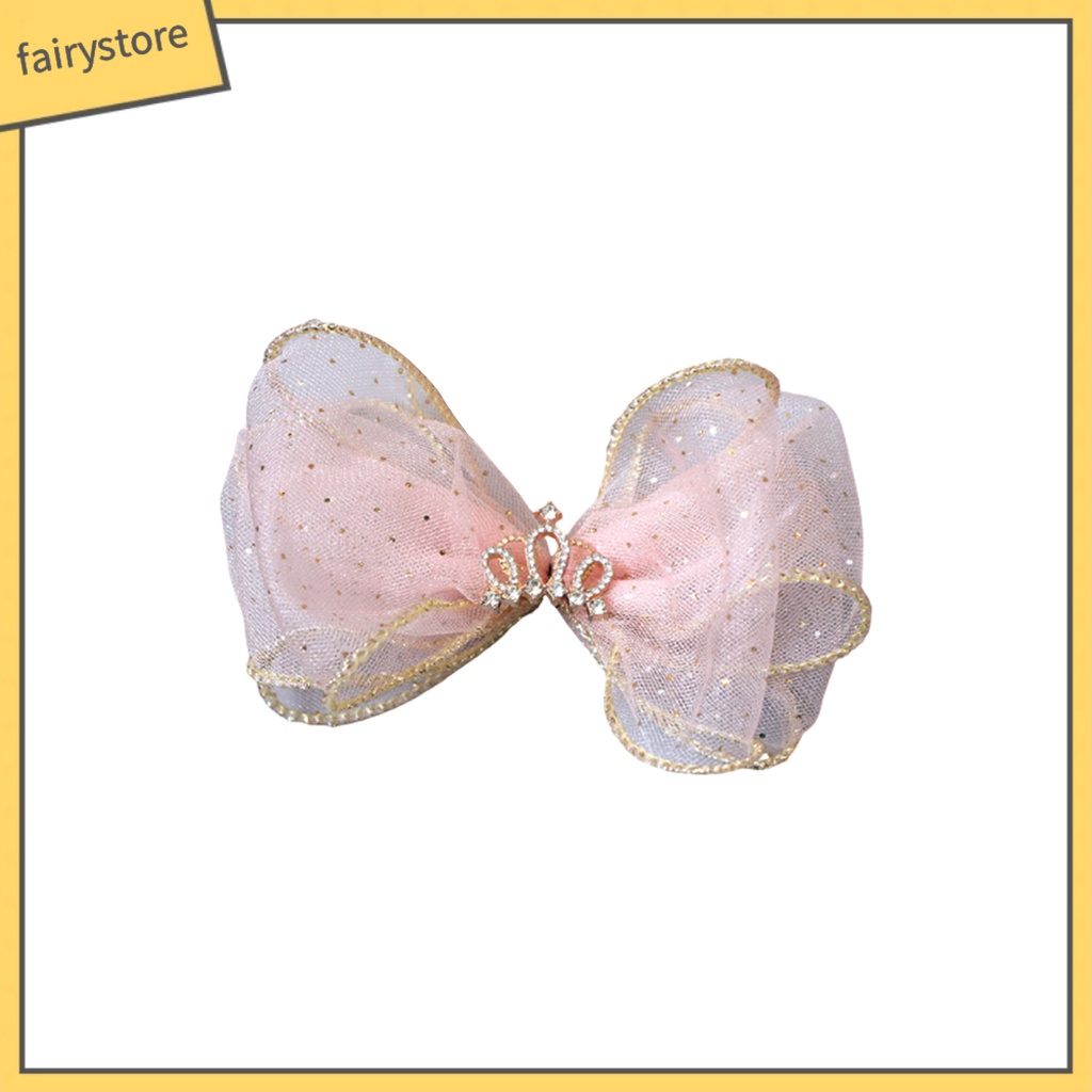 Kẹp Tóc Hình Nơ Màu Trơn Dành Cho Bé Gái