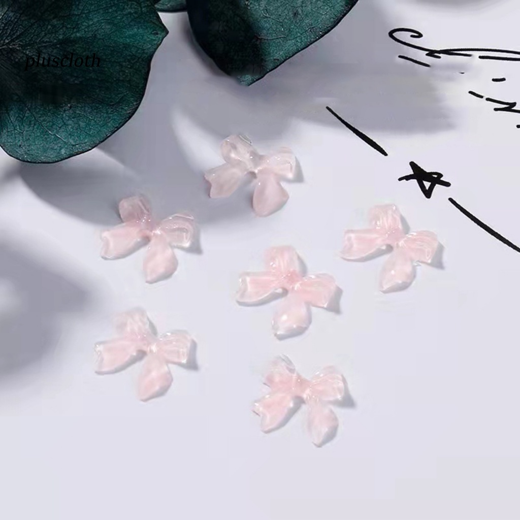 Bộ 50 Phụ Kiện Trang Trí Móng Tay Hình Nơ 3D Lấp Lánh DIY