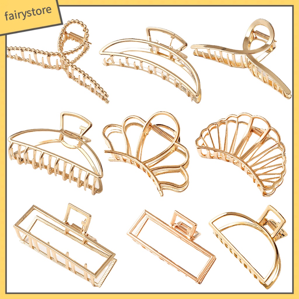 Kẹp Tóc Kim Loại Thiết Kế Thanh Lịch Cho Nữ