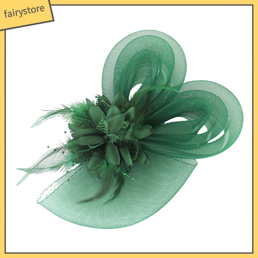 Mũ Tai Thỏ Phối Lưới Đính Lông Vũ Phong Cách Retro Thanh Lịch Dành Cho Cô Dâu