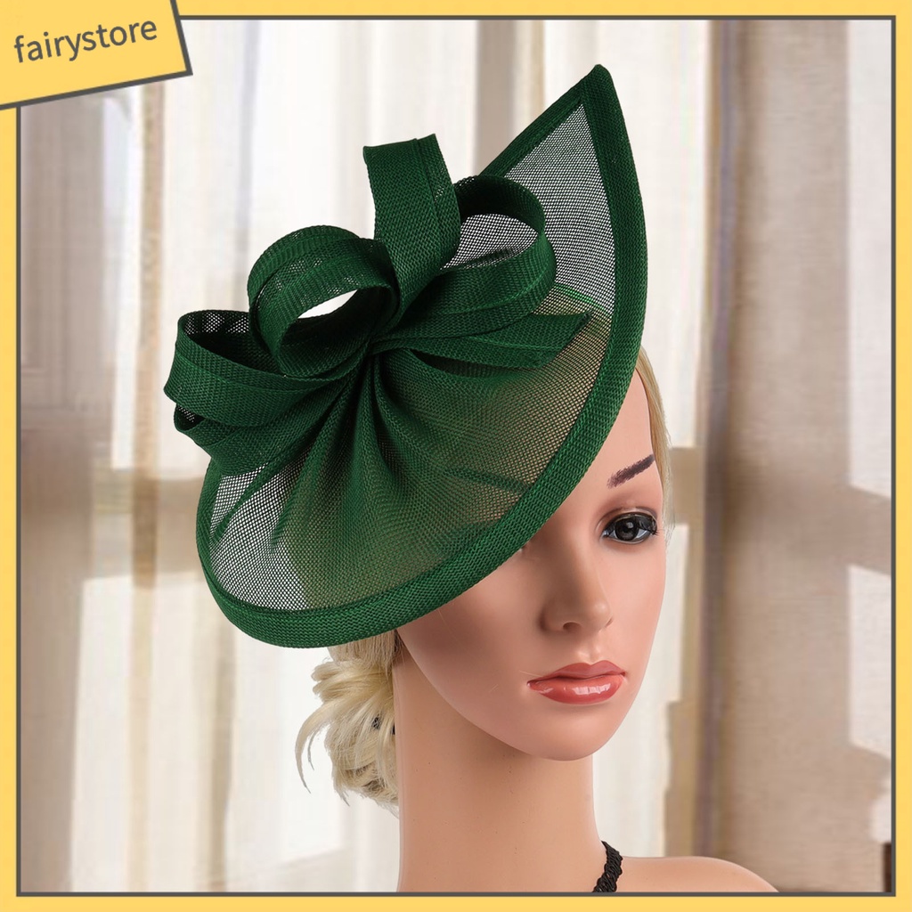 [FRO] Mũ Đội Đính Nơ Trang Trí Tóc Cô Dâu Phong Cách Retro Ngọt Ngào