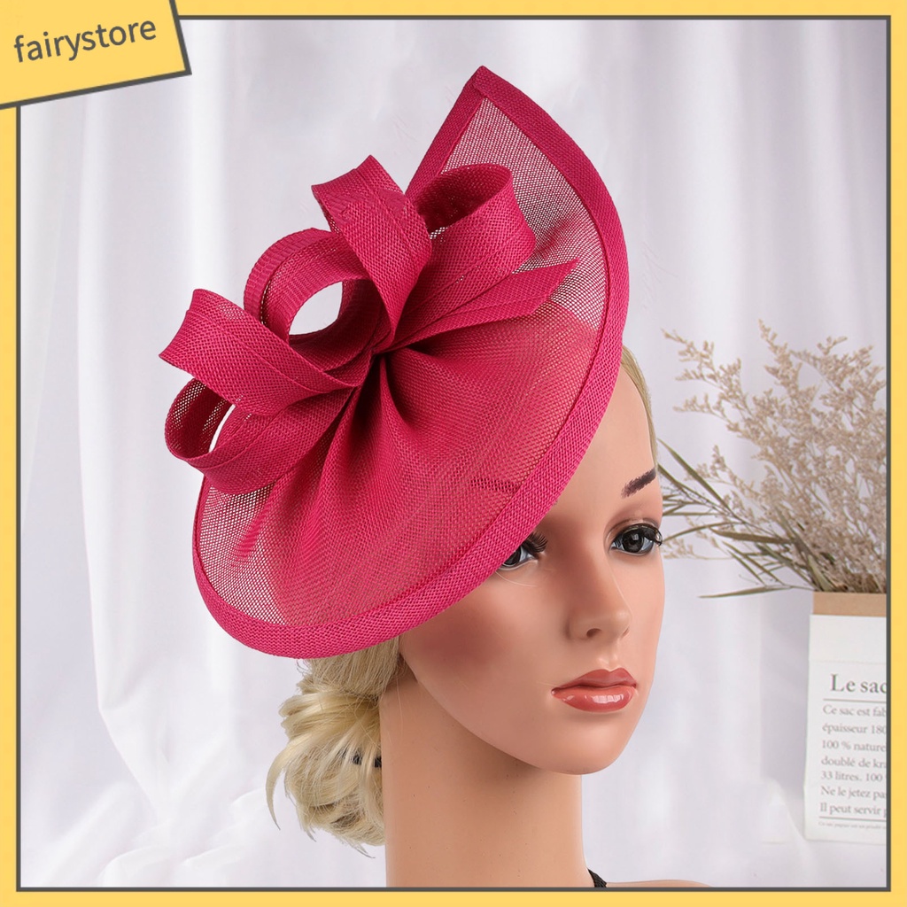 [FRO] Mũ Đội Đính Nơ Trang Trí Tóc Cô Dâu Phong Cách Retro Ngọt Ngào