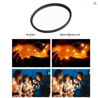 K&F CONCEPT Soft Focus Filter Diffusion Filter Lens Black Mist 1/8 with Waterproof Scratch-resistant for Camera Lens 72mm Diameter