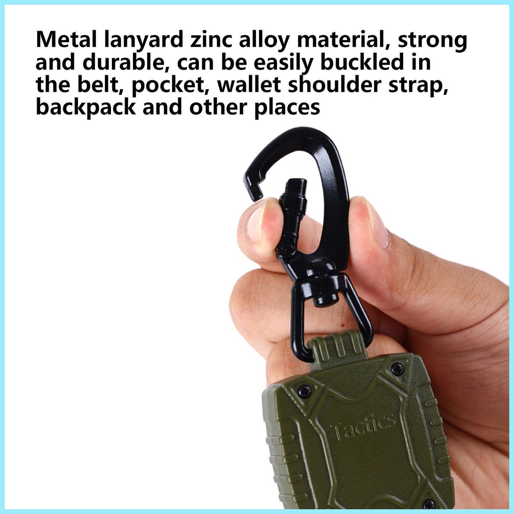 Dây Móc Chìa Khóa Mini Bằng Thép Không Gỉ Có Thể Thu Gọn Cho tdevn