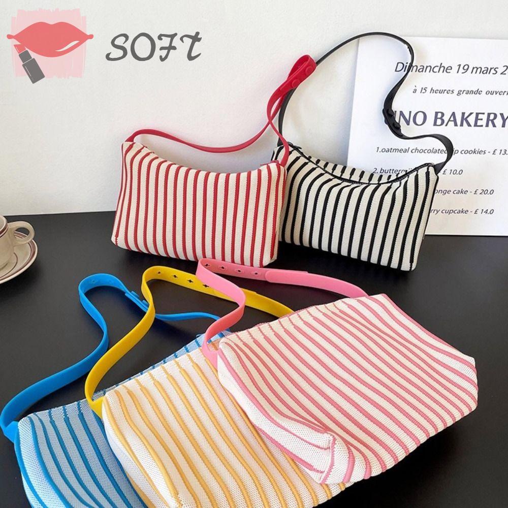 Túi Đeo Chéo Mini Họa Tiết Sọc Thời Trang Dành Cho Nữ