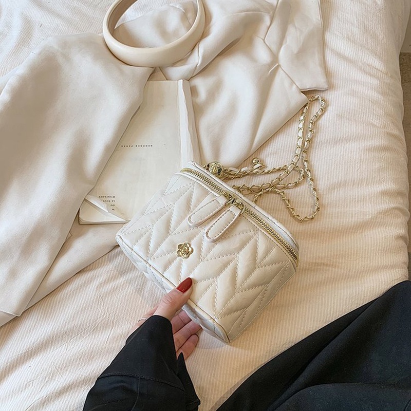 Túi Đeo Chéo Hình Vuông Cỡ Nhỏ Thêu Họa Tiết Thời Trang Cho Nữ