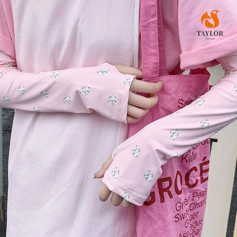 Ống Tay Áo Co Giãn Chống Tia UV Họa Tiết Hoạt Hình TAYLOR1 Cho Nữ