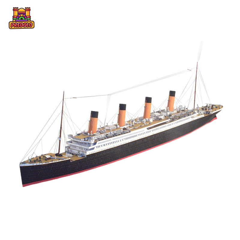 Predolo Mô Hình Tàu Titanic 3D Bằng Giấy Tỉ Lệ 1 / 400 Dùng Trang Trí DIY