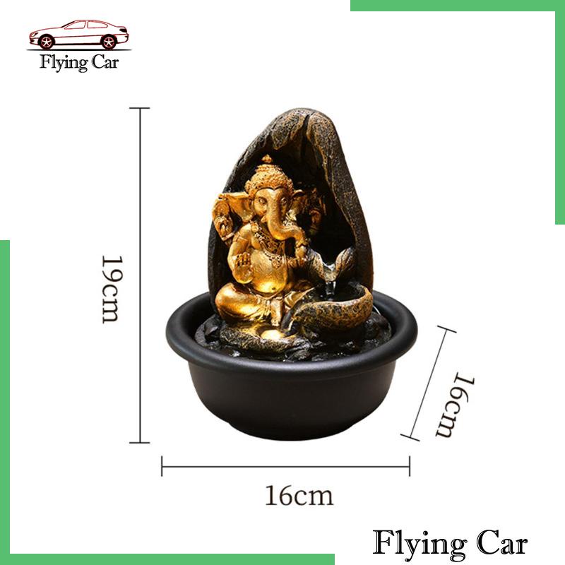 [Lzdjfmy2] Bức Tượng Thác Nước Để Bàn Trang Trí Phong Cảnh Đá Thác Nước